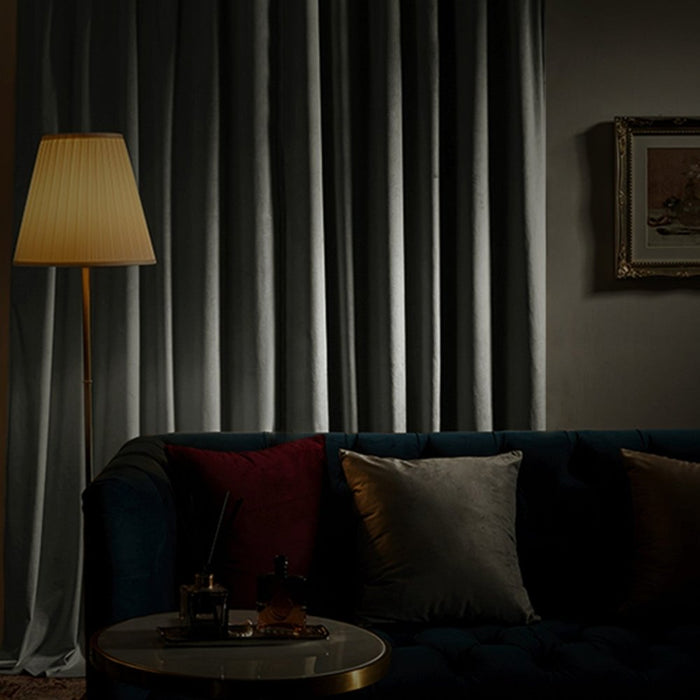 Deconovo Celeste Custom Luxurious Dutch Velvet Total Blackout Curtains