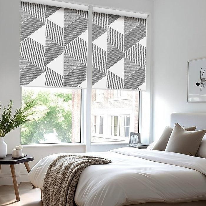 Deconovo Classic Custom Pleat Print Full Blackout Roller Blinds