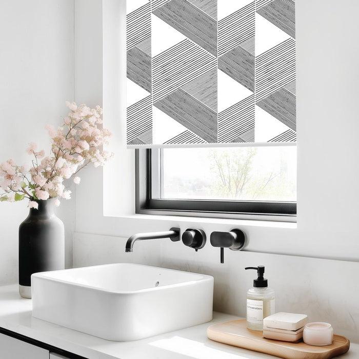 Deconovo Classic Custom Pleat Print Full Blackout Roller Blinds