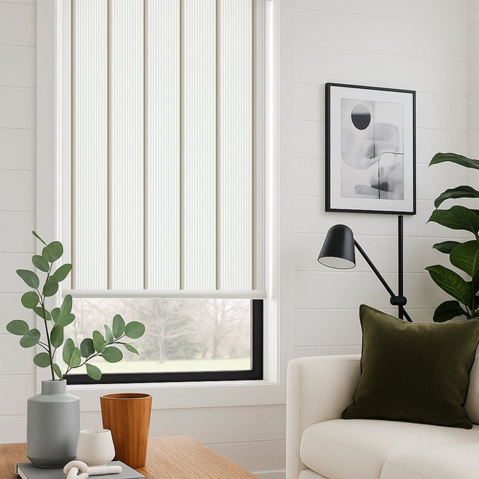 Deconovo Classic Custom Stripe Screen Print Semi-Blackout Roller Blinds