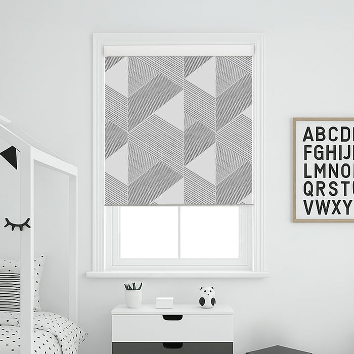 Deconovo Classic Pleat Custom Designer Print Semi-Blackout Roller Blinds