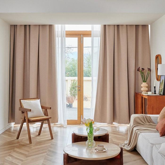 deconovo Darlene Custom Solid Color Carnival Blackout Curtains