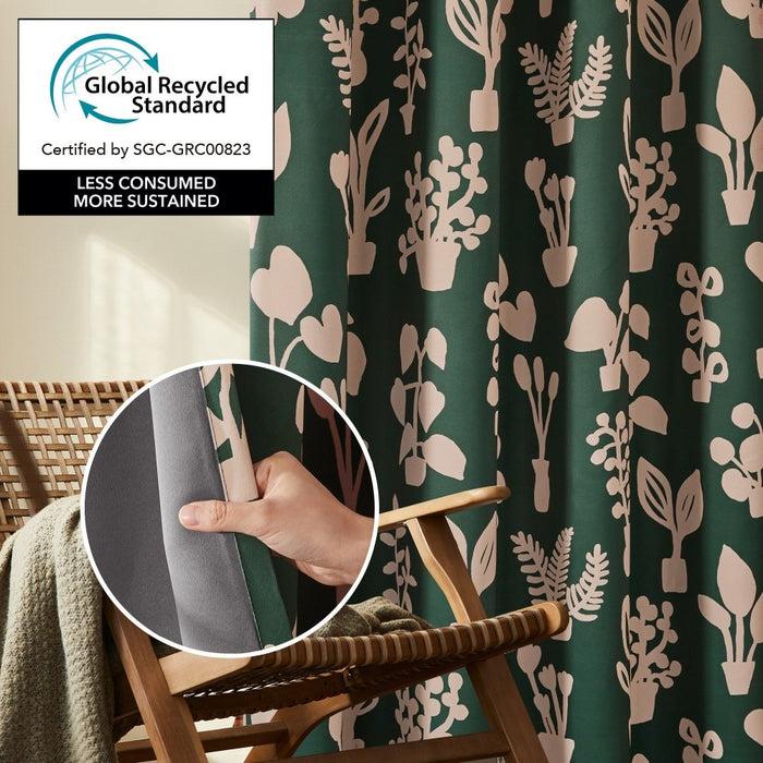 Deconovo Bohome Foliage Blackout Curtains