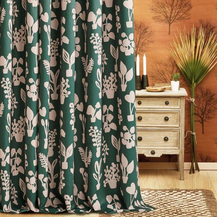 Deconovo Bohome Foliage Blackout Curtains