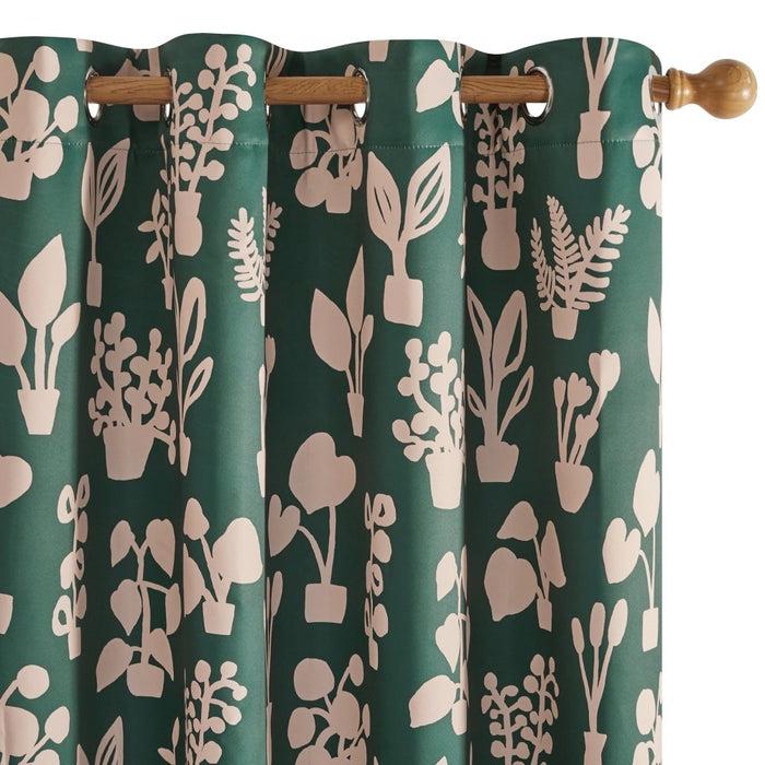 Deconovo Bohome Foliage Blackout Curtains