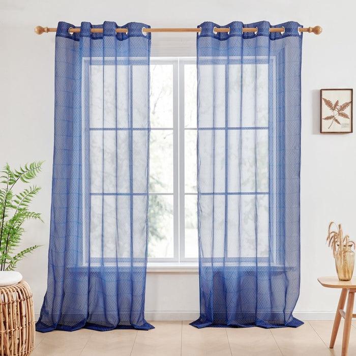 deconovo Bohome Rattan Sheer Curtains