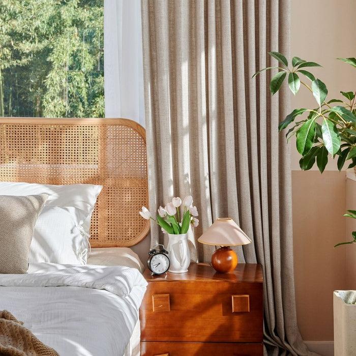 Deconovo Emma Custom Wool Linen Blackout Curtains