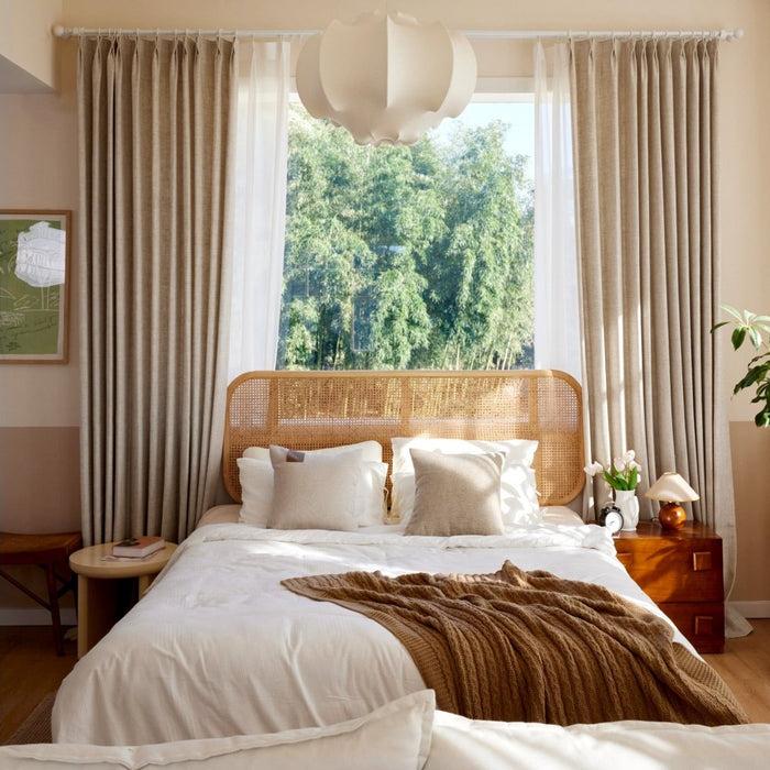 deconovo Emma Custom Wool Linen Blackout Curtains