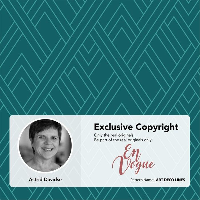 Deconovo Envogue Art Deco Lines Blackout Curtains