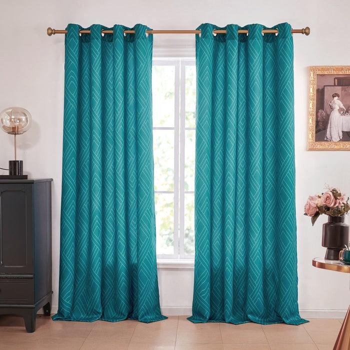 deconovo Envogue Art Deco Lines Blackout Curtains