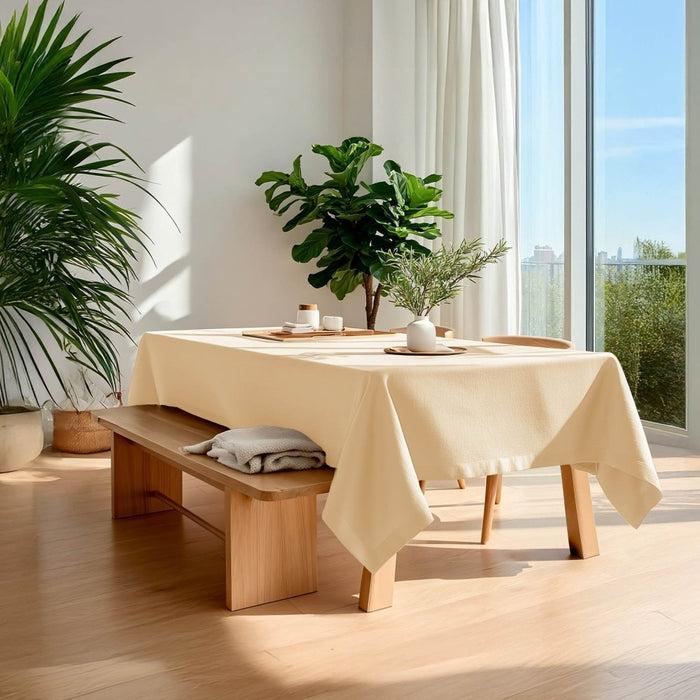 deconovo Evelyn Custom Faux Linen Tablecloth