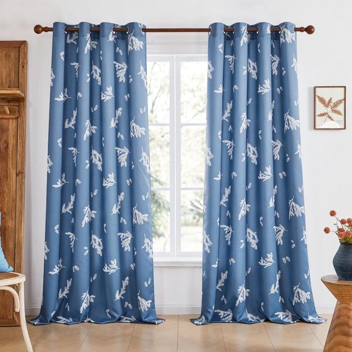 deconovo Farmhouse Forest Air Blackout Curtains