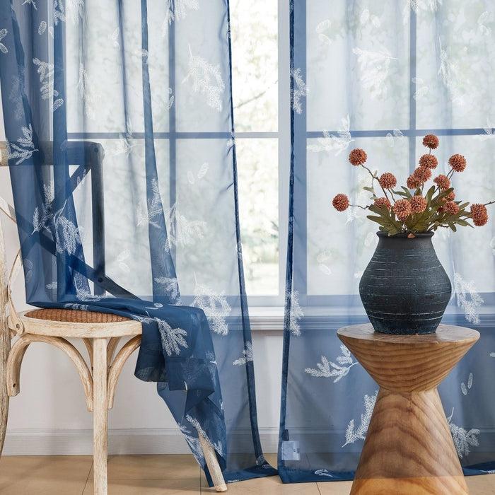 Deconovo Farmhouse Forest Air Sheer Curtains