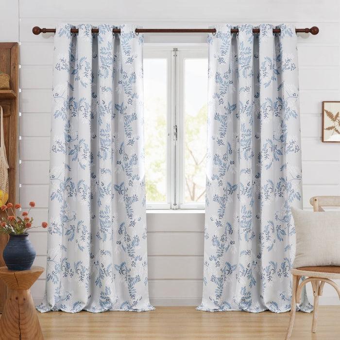 deconovo Farmhouse Mountain Ash Blackout Curtains