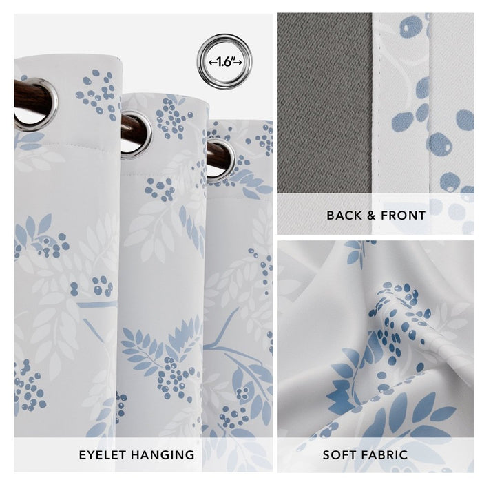 Deconovo Farmhouse Mountain Ash Blackout Curtains