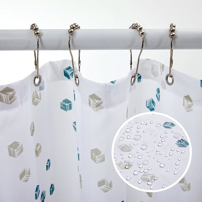 Deconovo Modern Cubic Play Shower Curtains
