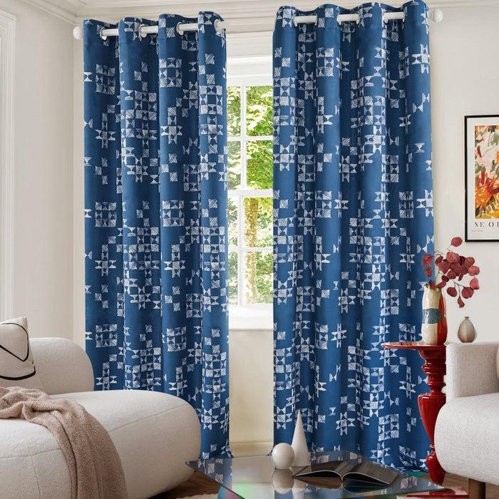 Deconovo Modern Patchwork Blackout Curtains