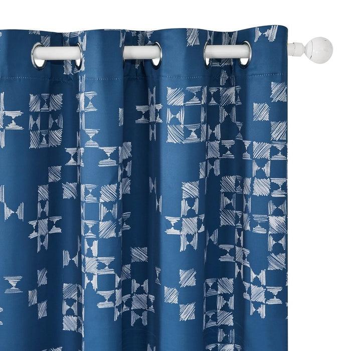 Deconovo Modern Patchwork Blackout Curtains