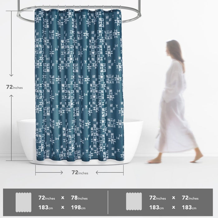 Deconovo Modern Patchwork Shower Curtains