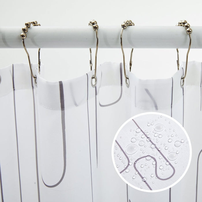 Deconovo Pure Morning Haze Shower Curtains