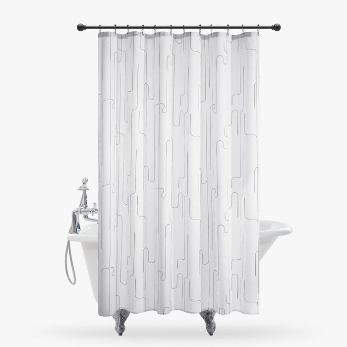 deconovo Pure Morning Haze Shower Curtains