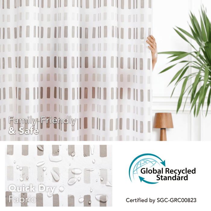 Deconovo Pure Solitude Shower Curtains