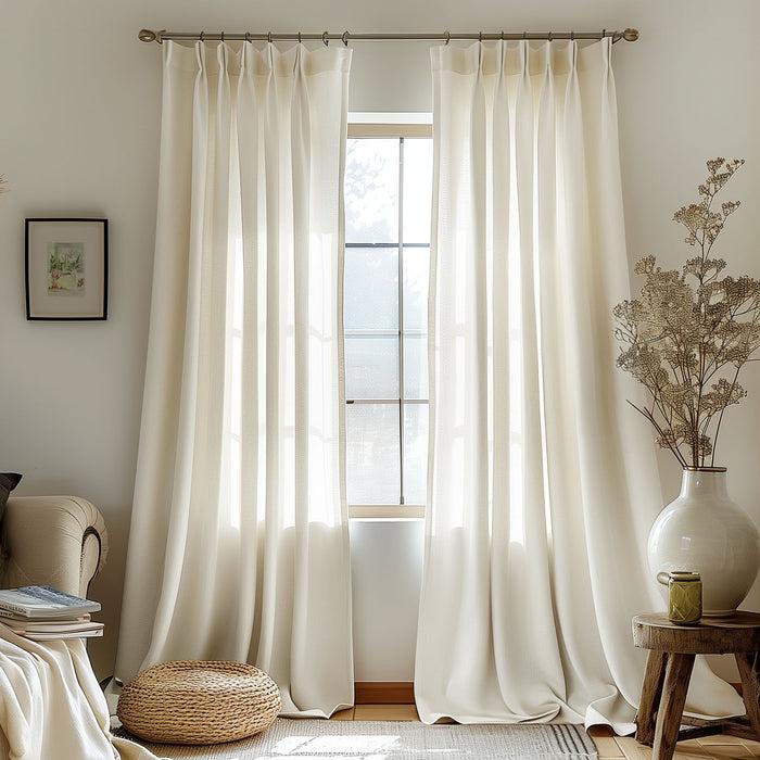 deconovo Sophia Custom Linen Blackout Curtains