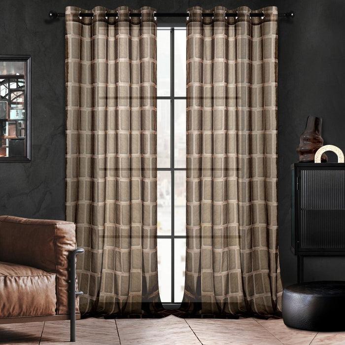 deconovo Urban Timmore Sheer Curtains