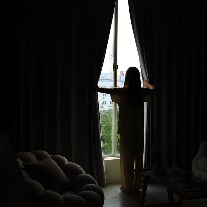 Deconovo Elena Custom Fireproof Flame Retardant Blackout Curtains