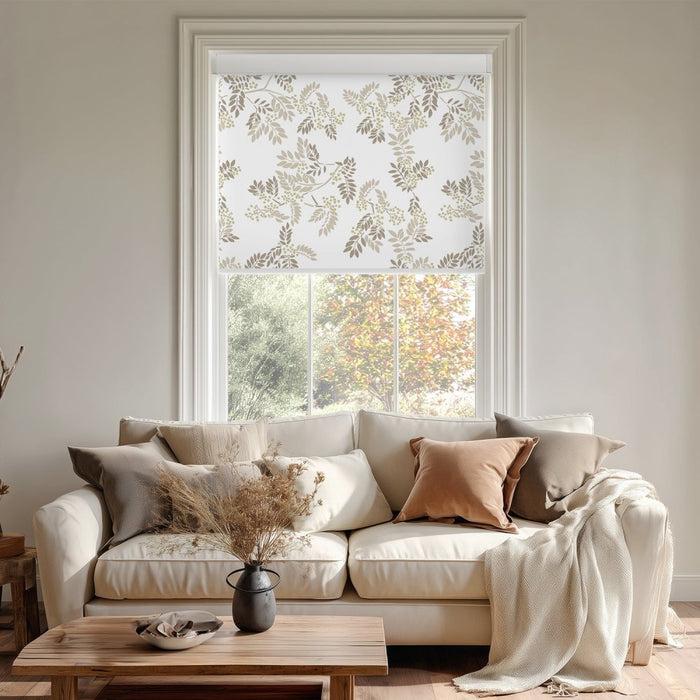 deconovo Farmhouse Custom Ash Print Full Blackout Roller Blinds
