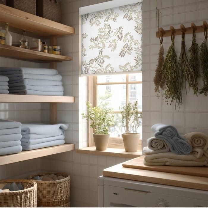 Deconovo Farmhouse Custom Ash Print Semi-Blackout Roller Blinds