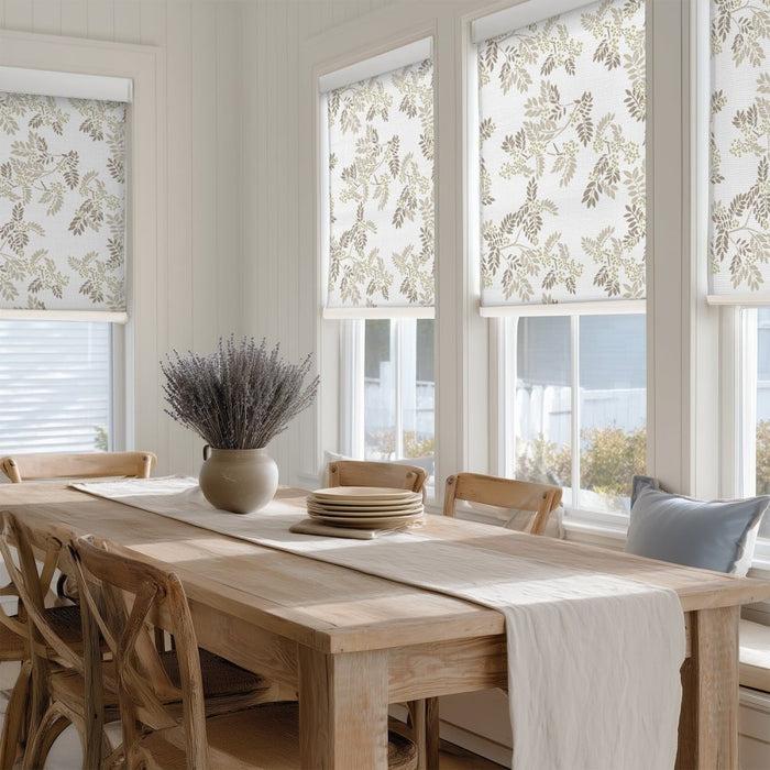 Deconovo Farmhouse Custom Ash Print Semi-Blackout Roller Blinds
