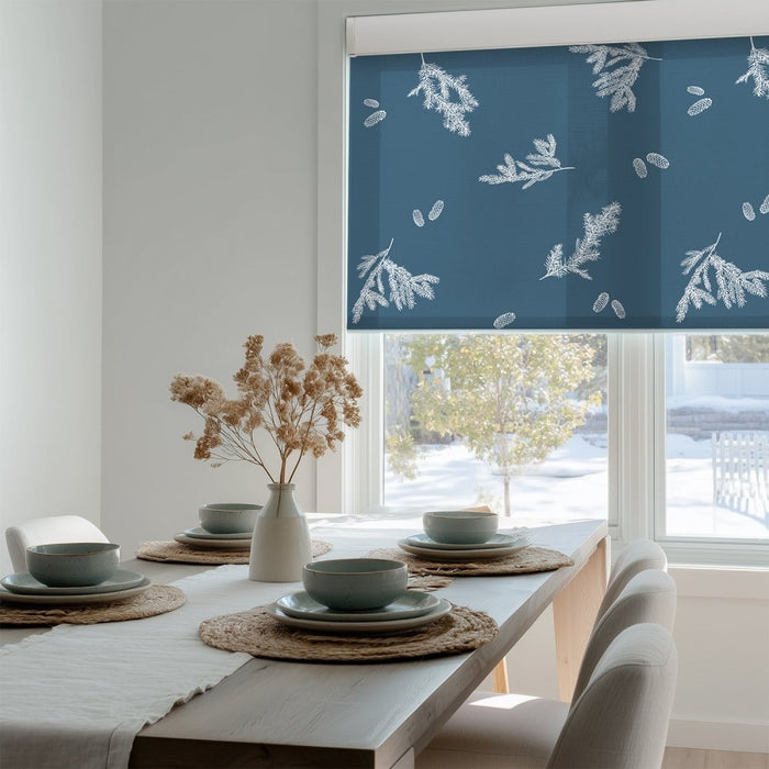 Deconovo Farmhouse Forest Air Print Semi-Blackout Roller Blinds