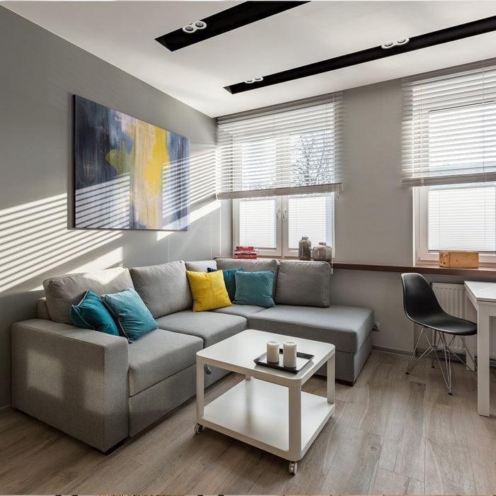 Deconovo Giulia Custom Matt Aluminum 1 Inch Mini Blinds