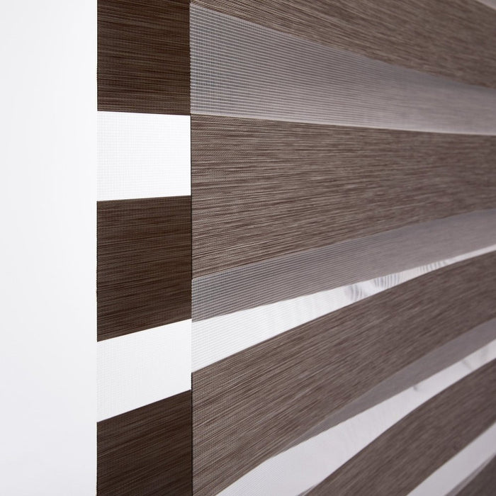 Deconovo Grace Custom Linen Texture Blackout Zebra Blinds