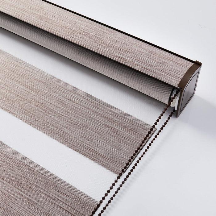 Deconovo Grace Custom Linen Texture Blackout Zebra Blinds