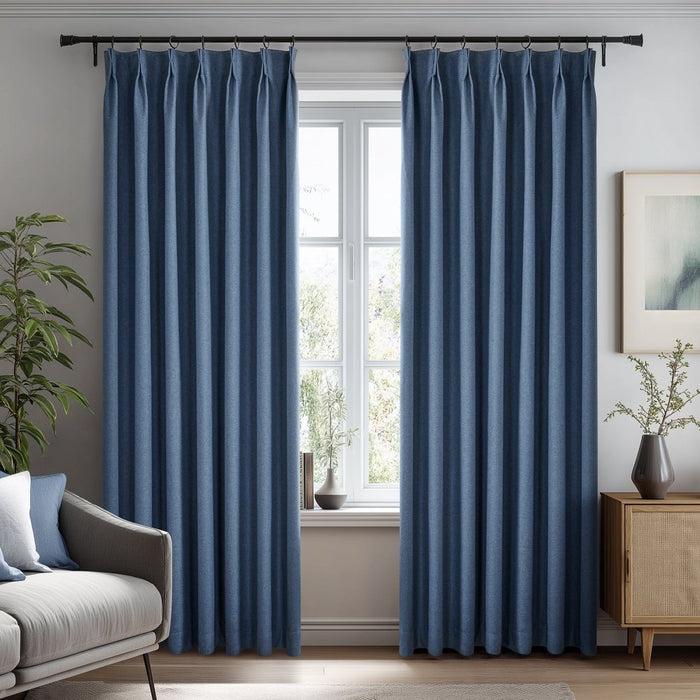 deconovo Heloise Velvet 100% Total Blackout Custom Curtains
