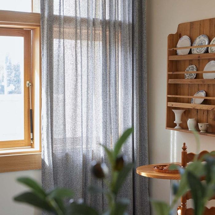 Deconovo Ivy Custom Basic Snowflake Dot Sheer Curtains