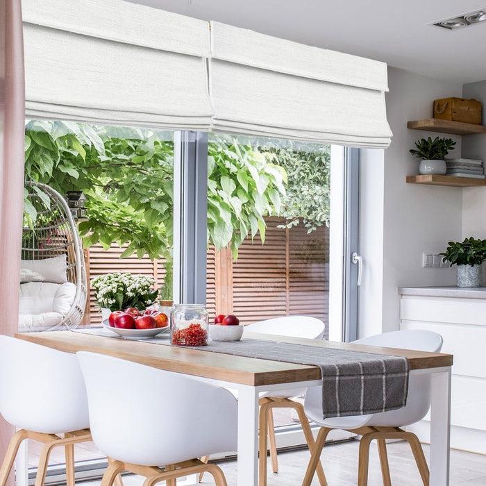 Deconovo Lan Custom Natural Ramie Bamboo Woven Shades