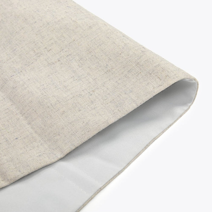 Deconovo Lauretta Custom Linen Roman Shades Cordless