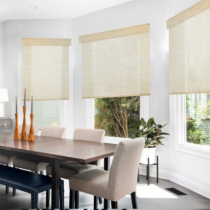 Deconovo Livia Custom Natural Ramie Bamboo Woven Shades