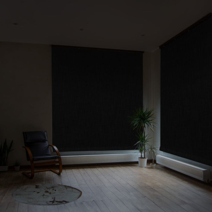 Deconovo Luna Custom Linen Full Blackout Roller Blinds