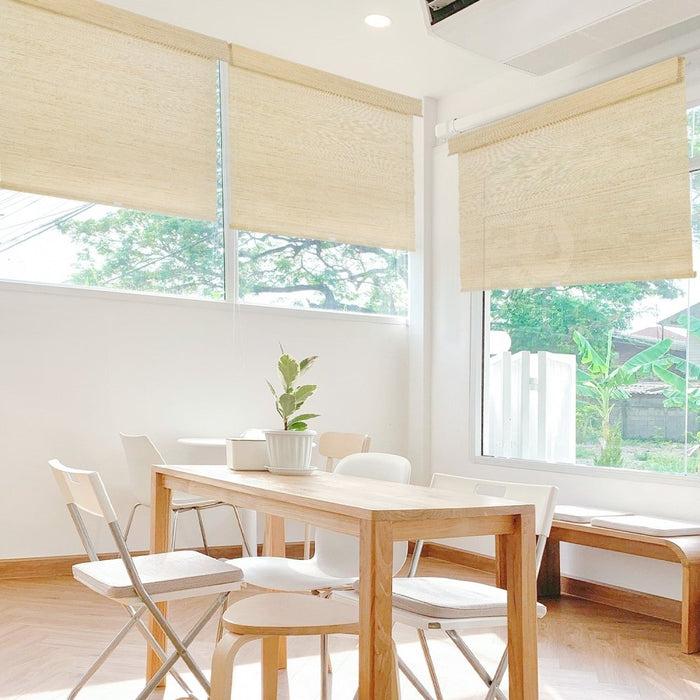 Deconovo Millie Custom Natural Ramie Bamboo Woven Shades