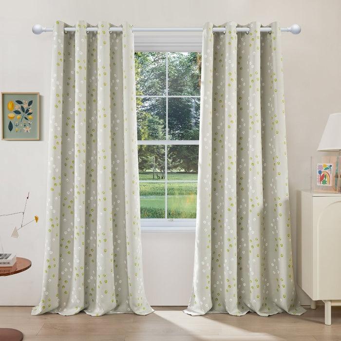 deconovo Modern Cubic Play Thermal Blackout Curtains