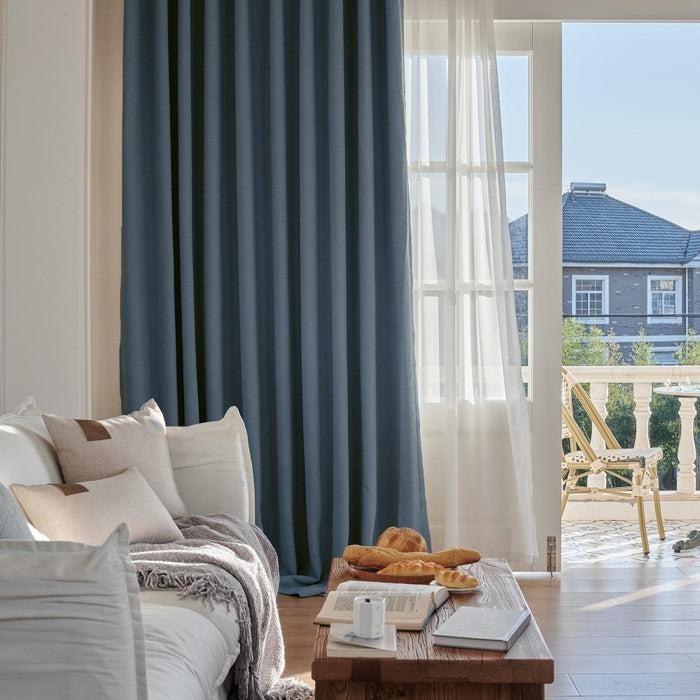 Deconovo Naomi Custom Nayuki Velvet Blackout Curtains