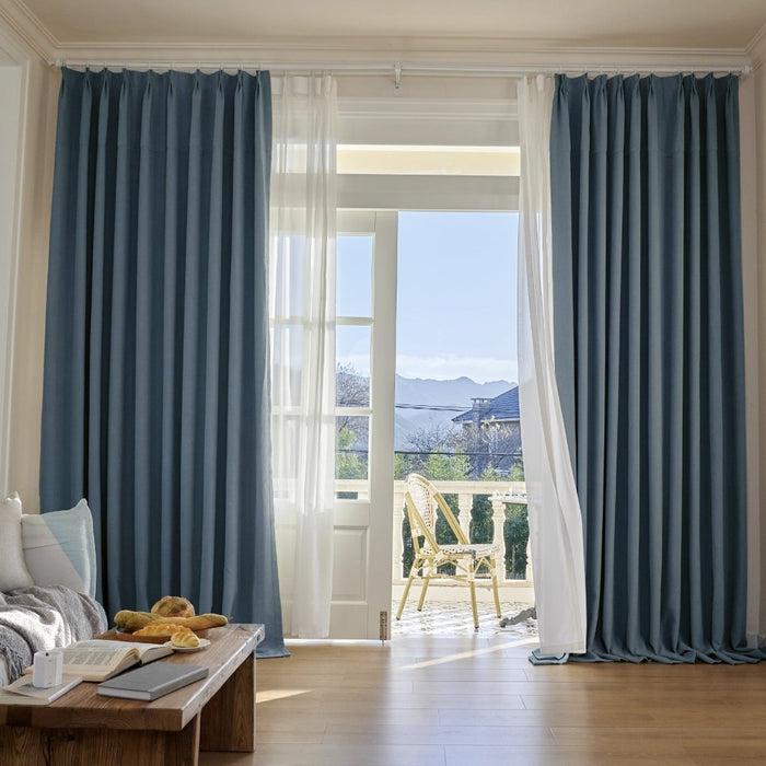 deconovo Naomi Custom Nayuki Velvet Blackout Curtains