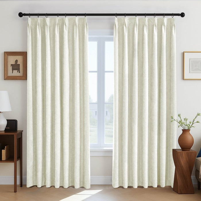 deconovo Nicolette Velvet 100% Total Blackout Custom Curtains
