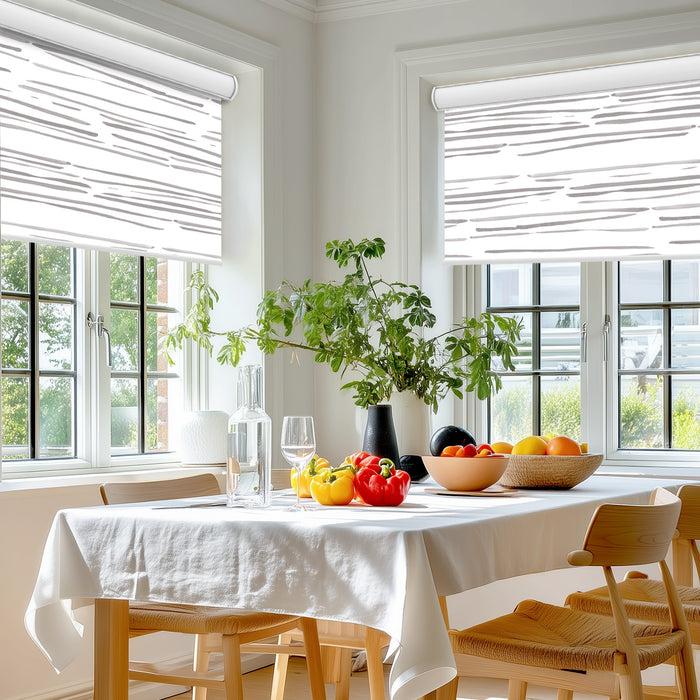 Deconovo Pure Calm Water Print Full Blackout Roller Blinds