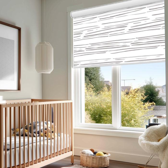 Deconovo Pure Calm Water Print Full Blackout Roller Blinds