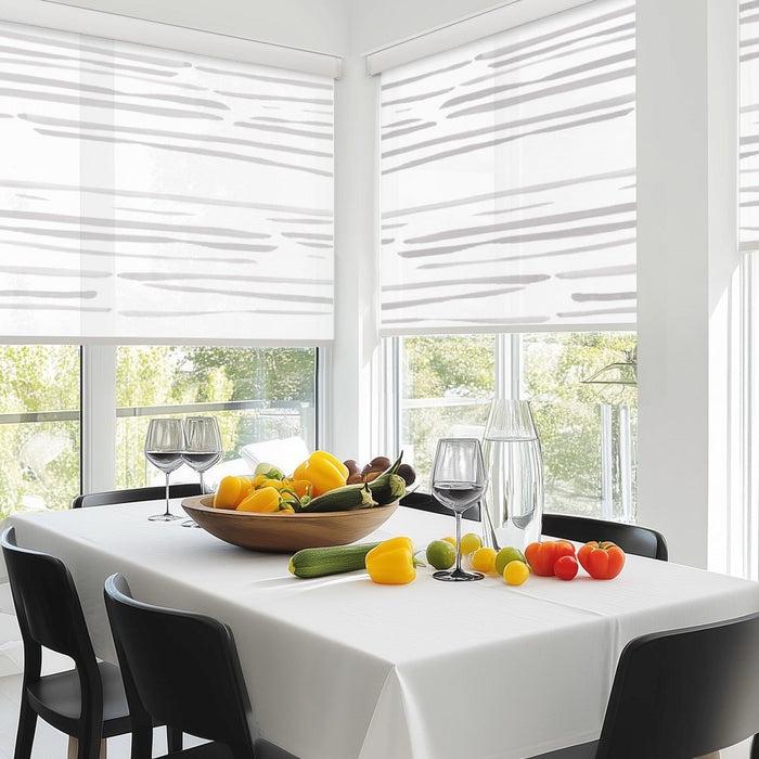 Deconovo Pure Calm Water Print Semi-Blackout Roller Blinds